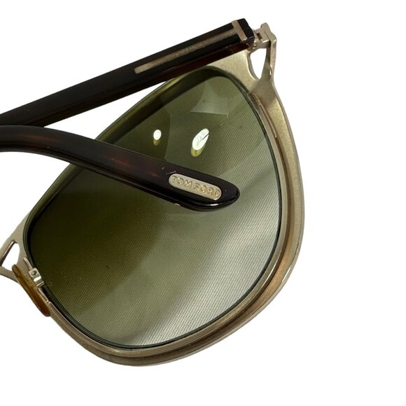 TOM FORD Tortoise Brown Frame Celia Women\'s Sunglasses Made in Italy